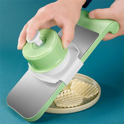 Stainless Steel Multifunctional Vegetable Slicer with Safety hand Guard  